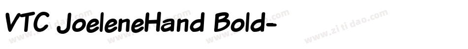 VTC JoeleneHand Bold字体转换